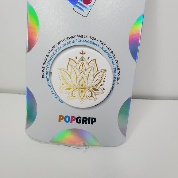 New Pop Socket Phone Grip and Stand With Swappable Top Pull Twice to Grip - Picture 6 of 7